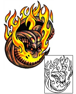 Fire – Flames Tattoo Miscellaneous tattoo | KLF-00755