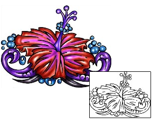 Hibiscus Tattoo Plant Life tattoo | KLF-00773