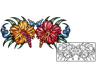 Hibiscus Tattoo Plant Life tattoo | KLF-00776