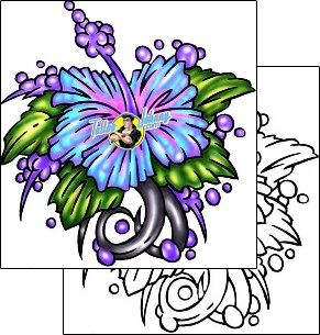 Hibiscus Tattoo plant-life-hibiscus-tattoos-kole-klf-00786