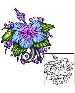 Hibiscus Tattoo Plant Life tattoo | KLF-00786