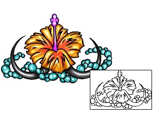 Hibiscus Tattoo Plant Life tattoo | KLF-00788