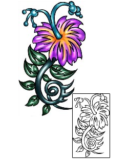 Hibiscus Tattoo Plant Life tattoo | KLF-00789