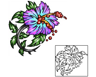 Hibiscus Tattoo Plant Life tattoo | KLF-00790