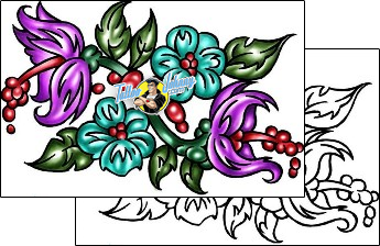 Hibiscus Tattoo plant-life-hibiscus-tattoos-kole-klf-00793