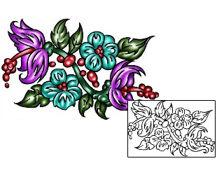 Hibiscus Tattoo Plant Life tattoo | KLF-00793