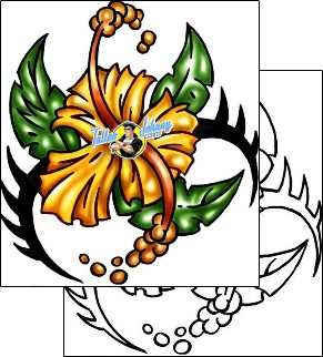 Hibiscus Tattoo plant-life-hibiscus-tattoos-kole-klf-00794