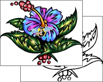 Hibiscus Tattoo plant-life-hibiscus-tattoos-kole-klf-00795