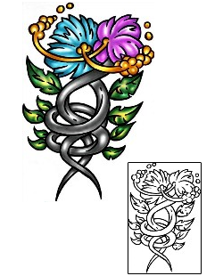 Hibiscus Tattoo Plant Life tattoo | KLF-00797