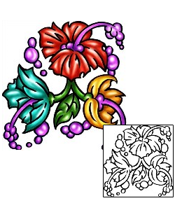 Hibiscus Tattoo Plant Life tattoo | KLF-00798