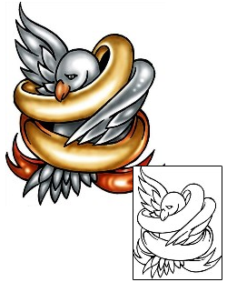 Bird Tattoo Miscellaneous tattoo | KLF-00809