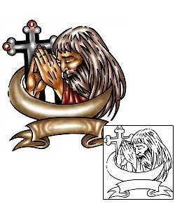Jesus Tattoo Religious & Spiritual tattoo | KLF-00820