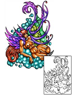 Sea Creature Tattoo Mythology tattoo | KLF-00845