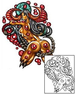 Monster Tattoo Horror tattoo | KLF-00869