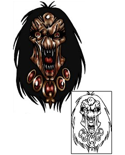 Evil Tattoo Horror tattoo | KLF-00933
