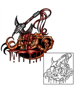 Monster Tattoo Horror tattoo | KLF-00947