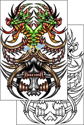 Monster Tattoo fantasy-dragon-tattoos-kole-klf-00961