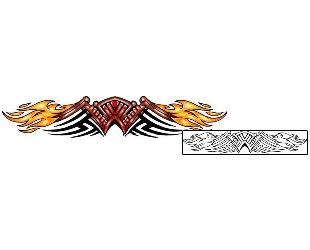 Fire – Flames Tattoo Specific Body Parts tattoo | KLF-01063