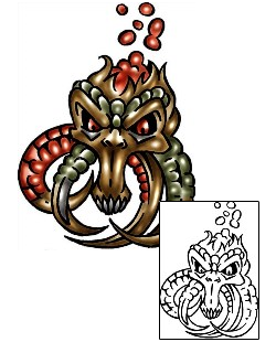 Evil Tattoo Horror tattoo | KLF-01100