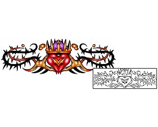 Claddagh Tattoo Religious & Spiritual tattoo | KLF-01140
