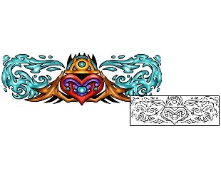 Sacred Heart Tattoo Religious & Spiritual tattoo | KLF-01150