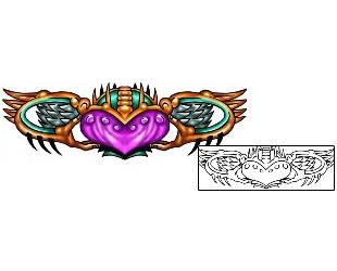 Claddagh Tattoo Religious & Spiritual tattoo | KLF-01153