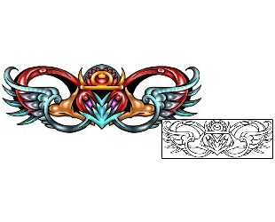 Sacred Heart Tattoo Religious & Spiritual tattoo | KLF-01158
