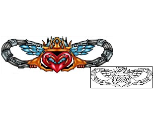 Claddagh Tattoo Religious & Spiritual tattoo | KLF-01177