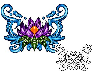 Lotus Tattoo Plant Life tattoo | KLF-01298