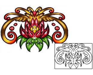 Lotus Tattoo Plant Life tattoo | KLF-01299