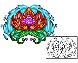 Lotus Tattoo Plant Life tattoo | KLF-01305