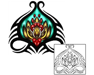 Lotus Tattoo Plant Life tattoo | KLF-01308