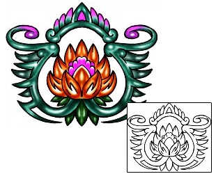 Lotus Tattoo Plant Life tattoo | KLF-01312