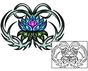 Lotus Tattoo Plant Life tattoo | KLF-01315