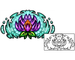 Lotus Tattoo Plant Life tattoo | KLF-01325