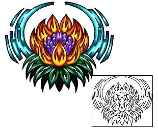 Lotus Tattoo Plant Life tattoo | KLF-01327