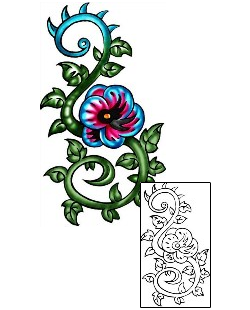 Pansy Tattoo Plant Life tattoo | KLF-01342