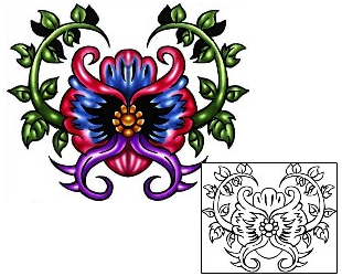 Pansy Tattoo Plant Life tattoo | KLF-01353