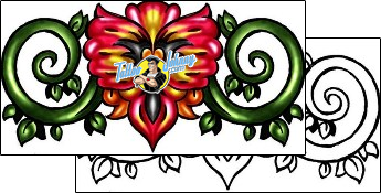 Flower Tattoo plant-life-flowers-tattoos-kole-klf-01360