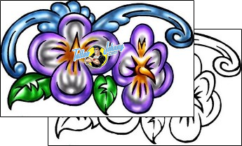 Flower Tattoo plant-life-flowers-tattoos-kole-klf-01361