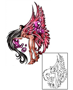 Angel Tattoo Religious & Spiritual tattoo | KLF-01755