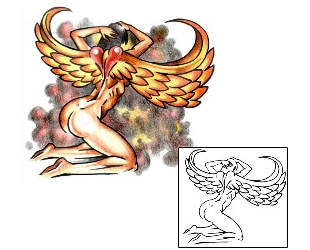 Angel Tattoo Religious & Spiritual tattoo | KLF-01760