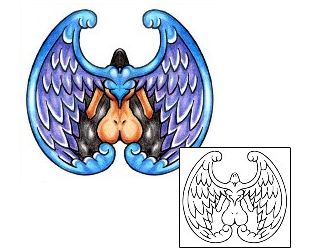 Angel Tattoo Religious & Spiritual tattoo | KLF-01765