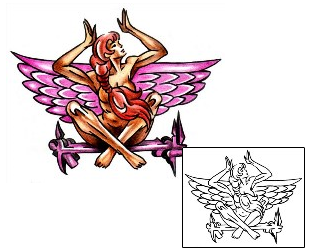 Angel Tattoo Religious & Spiritual tattoo | KLF-01768