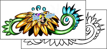 Daisy Tattoo plant-life-daisy-tattoos-kole-klf-01778
