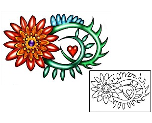 Daisy Tattoo Plant Life tattoo | KLF-01793