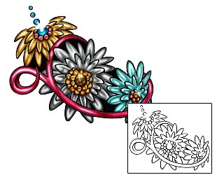 Daisy Tattoo Plant Life tattoo | KLF-01795