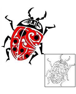 Ladybug Tattoo Insects tattoo | KMF-00017