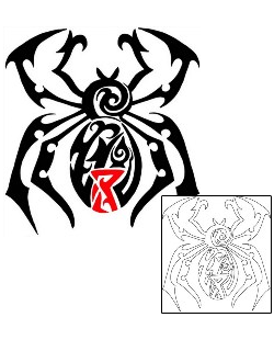 Spider Tattoo Insects tattoo | KMF-00034