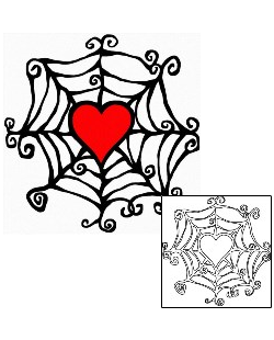 Spider Web Tattoo For Women tattoo | KMF-00039